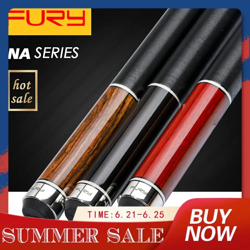 

FURY Billiard Pool Cue NA 4/5/6 11.75mm/12.75mm Tiger Tip 147cm Length Professional North American Maple Durable Billards China