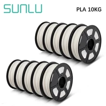 SUNLU filament 1kg/2.2lbs PLA 10rolls 1.75MM 3D Printer Filament High strength and Strong Rigidity Material For Printing Artwork