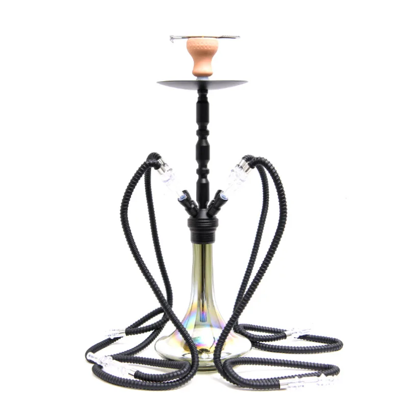 

Arabian hookah pipe Hookah large pot for-pipe Shisha Narguile Chicha Bowl tray charcoal clamp accessories Bar KTV For four peopl