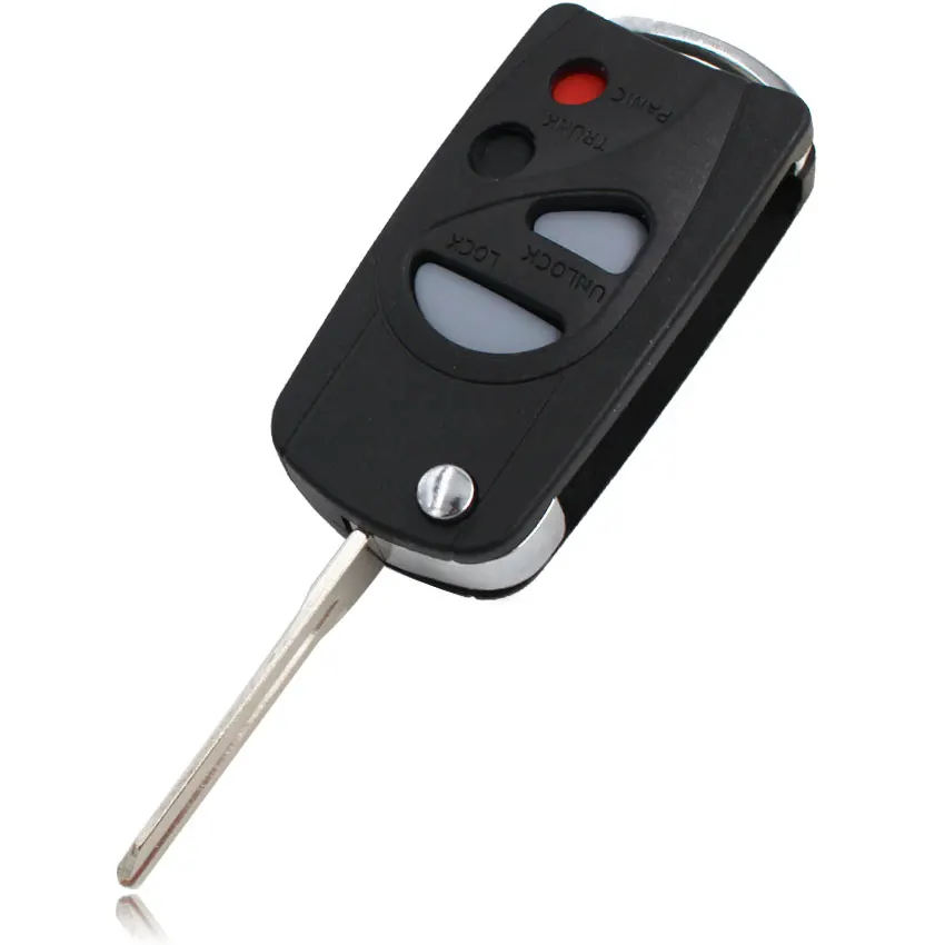 Складная откидная оболочка ключа дистанционного управления чехол с 4 кнопками Fob