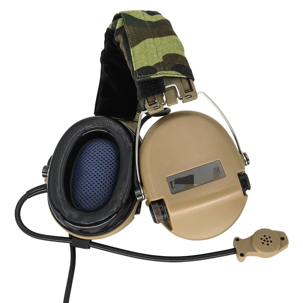TCIHEADSET Airsoft Tactical Headset MSASORDIN Electronic Shooting Headset Pickup and Noise Reduction Military Hunting  Earmuffs