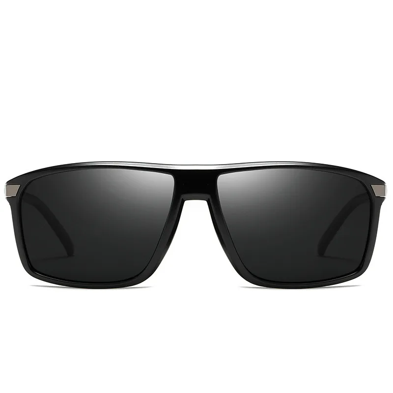 Модные мужские Ретро квадратные поляризационные TR90 солнцезащитные очки для