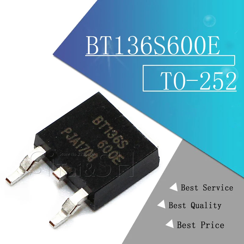 10 шт./лот BT136S600E BT136S 600E triac SMD TO 252 новый оригинальный|Интегральные схемы| |