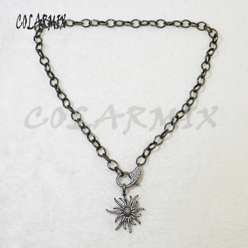 Ожерелье с подвеской из черного циркона 2 шт. 24 дюйма | Украшения и аксессуары