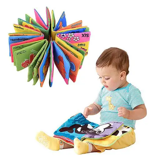 

Infant Baby Children Kids Intelligence Development Cloth Book Cognize Book Toys