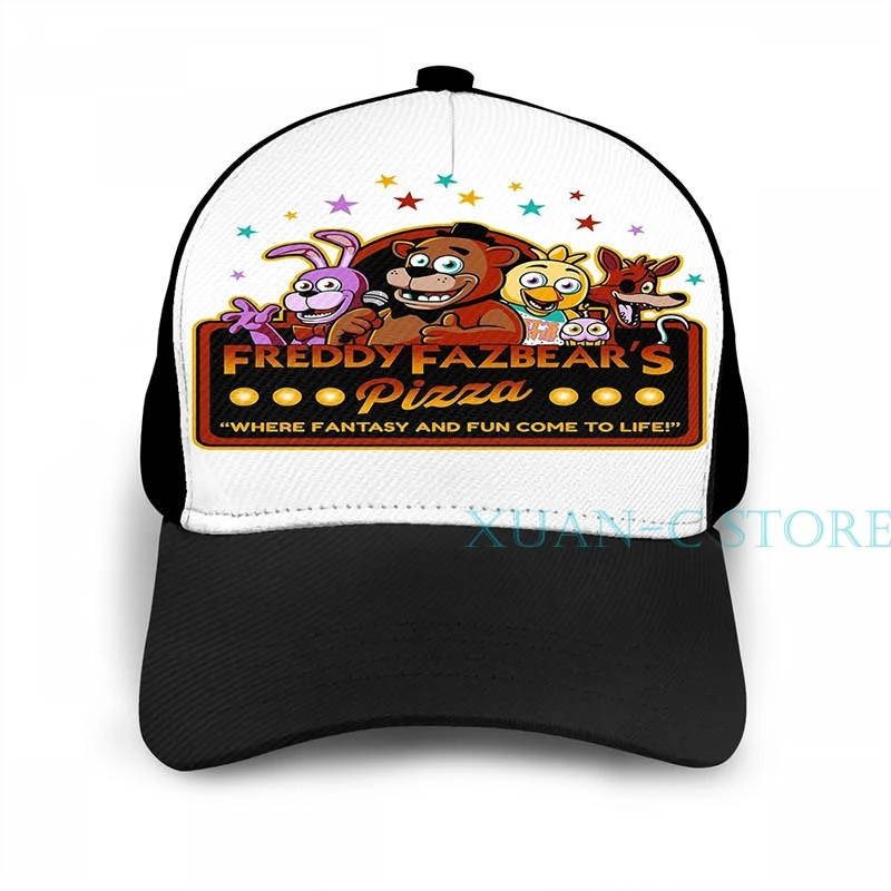 Five Nights at fredddys Freddy Fazbears piza FNAF баскетбольная Кепка с логотипом для мужчин и женщин модная черная шляпа унисекс с принтом