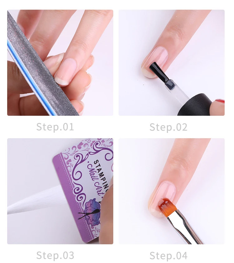 Нейл арта из стекловолокна для УФ цветной гель &quotсделай сам&quot с скребок