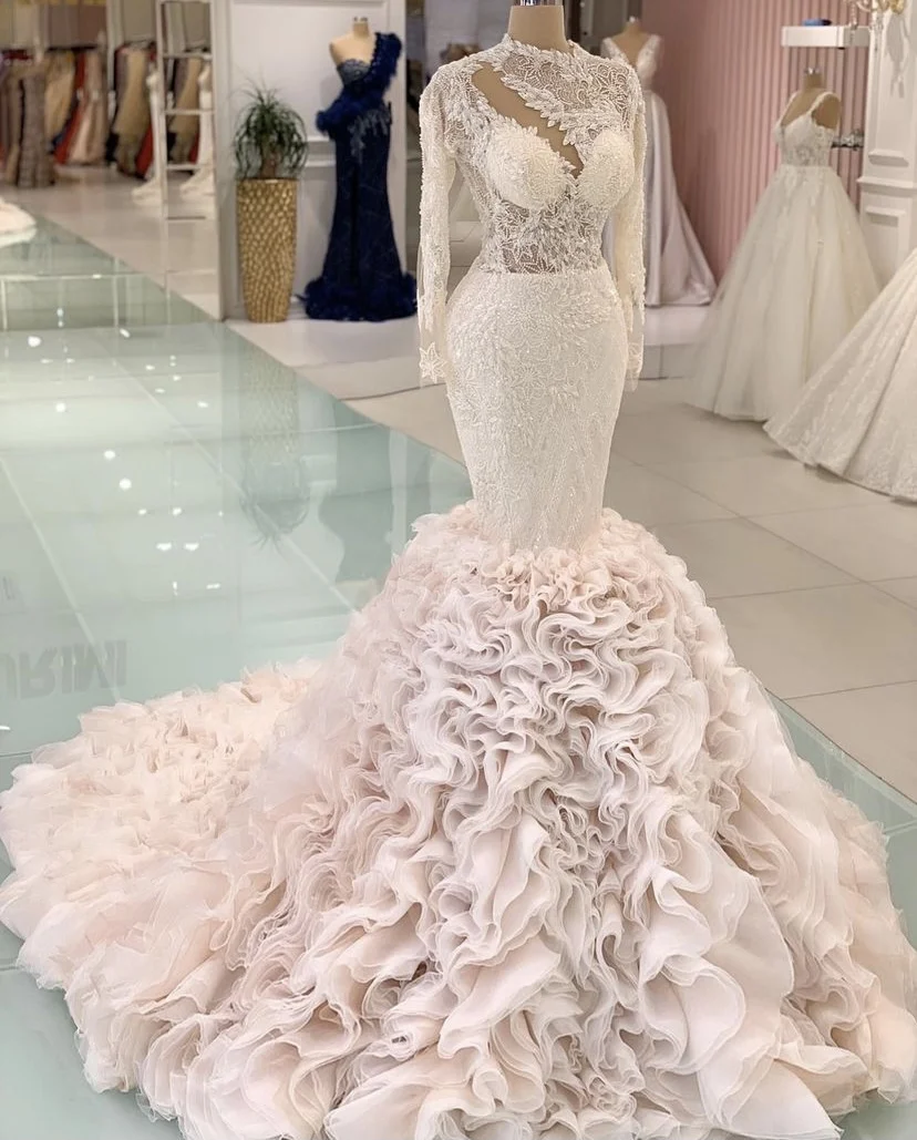 

YILIBER Evening dresses 2021 vintage vlack pearls long sleeves evening gowns beading prom dresses for women short dresses