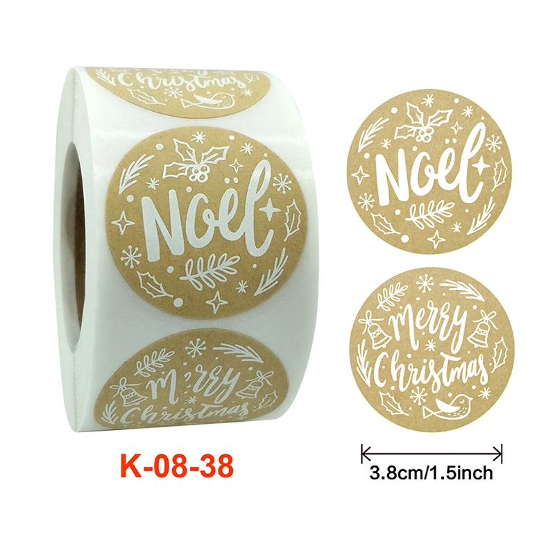 

Merry Christmas Sticker Seal Labels Christmas Gift Decoration Sticker For Wedding Package Stationery Sticker