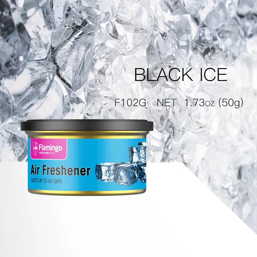 Black Ice Автомобильный освежитель воздуха, автомобильный парфюмерный гель, ароматизатор, коробка, твердый парфюм, дезодорант, ванильный аромат, аксессуары для интерьера, 1,73 унций - Color Name: Black Ice