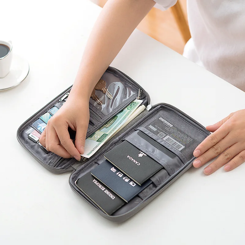 Waterproof Passport Holder Travel Wallet Multifunctional Small Credit Card Storage Bag Portable Document | Багаж и сумки