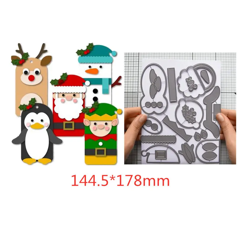

Santa Clause Cute Little Snowman Metal Cutting dies 2019 new Craft Dies for Embossing Paper Card making Scrapbooking Decoration