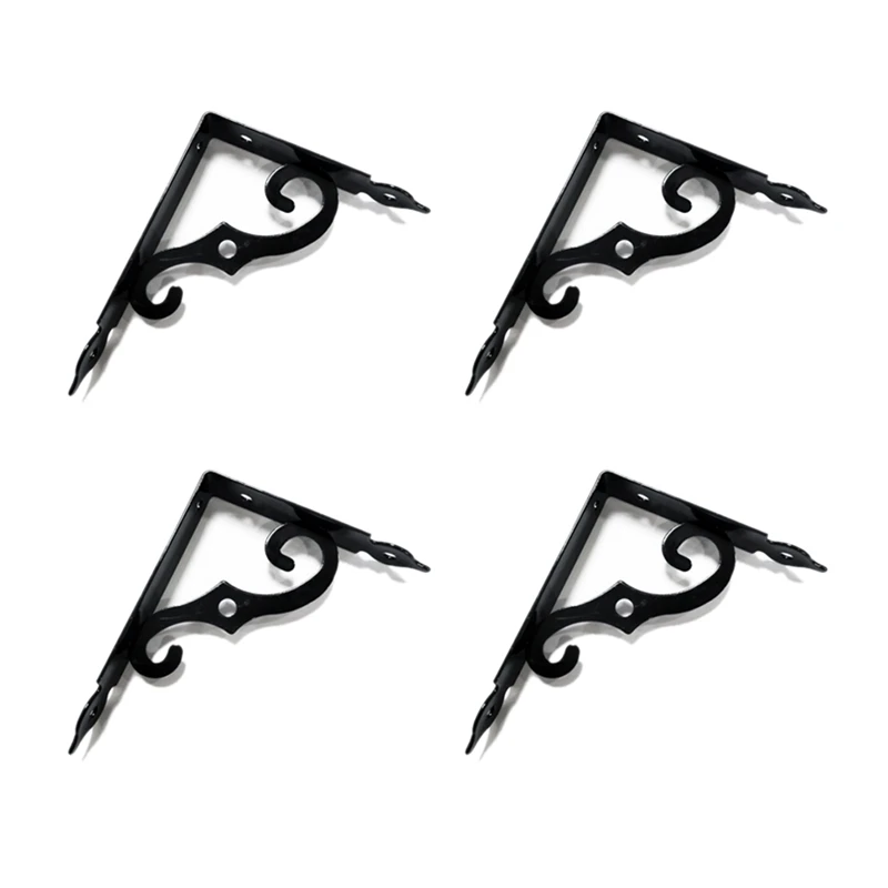 

Floating Shelf Brackets, 4 Pack Decorative Corner Brace Support for Wall Mount Shelves