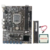b250c mining motherboard with g3930 cpu1xddr4 8g 2133mhz ramsata cable 12xpcie to usb3 0 graphics card slot board