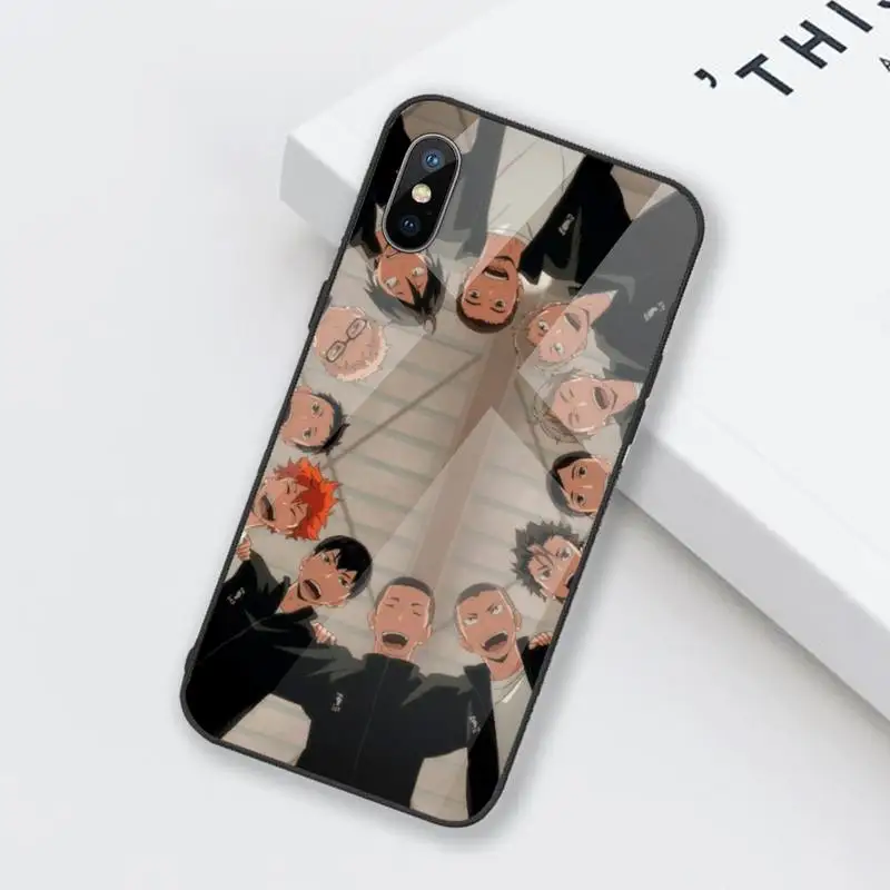 

Haikyuu Kuroo Tetsurou Phone Cases Tempered glass For iphone 6 6S 7 8 plus X XS XR 11 12 mini PRO MAX