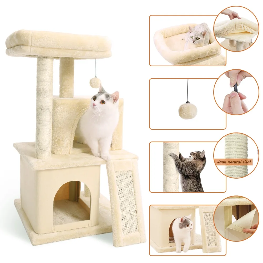 Домашняя, игрушечный домик для кошки, кровать, подвесная мышь, кошачье дерево, Когтеточка для питомца, котенок, альпинистский пост, сизаль, играющая игрушка для питомца
