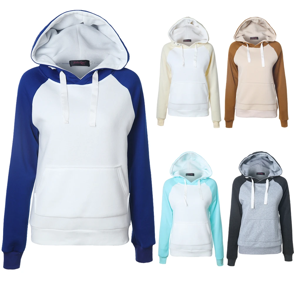 

Women Fleece Hoodie Sweatshirts Winter GELITAYIN Vogue Nice Oversize Ladies Pullovers Shirts Warm Pocket Hooded Jacket