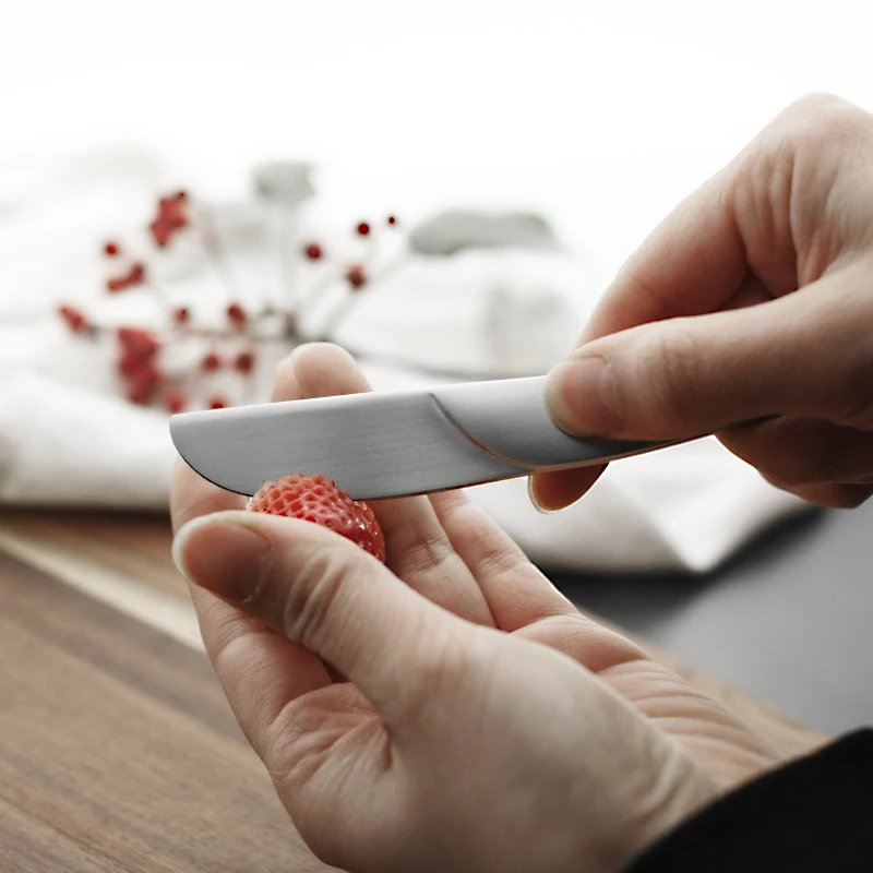 

Nordic Style Cute and Compact Blade Butter Knife Bread Knife Fruit Knife Small Oil Knife Jam Knife Cheese Knife