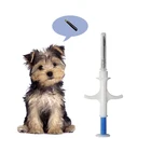 Микрочип для животных 1,4*8 мм 2,12*12 мм RFID-транспондер шприц для домашних животных 134,2 кГц стеклянная трубка бирки для животных ISO117845 FDX-B