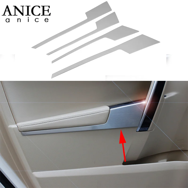 

4 шт., обшивка для боковой дверной ручки из нержавеющей стали для Toyota Corolla 2014, 2015, 2016, 2017, 2018