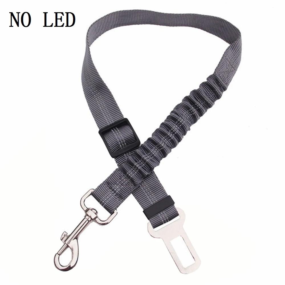 gray no LED Светодиодный поводок для собак, поводок для собак, ошейник для собак, жилет для прогулок, нейлоновый светодиодный жгут, мигающий светильник для чихуахуа - Цвет: gray no LED