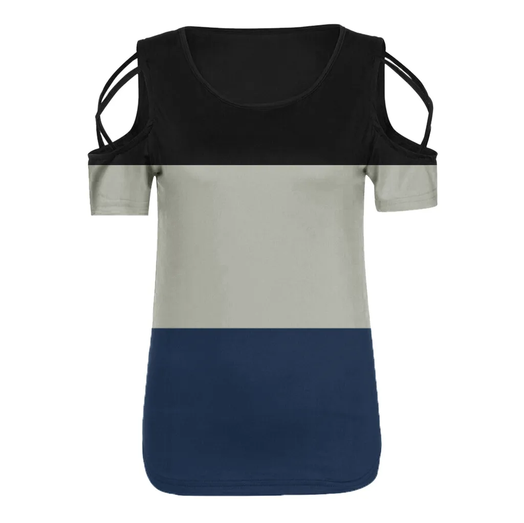 Футболка женская летняя с коротким рукавом и открытыми плечами | Женская одежда