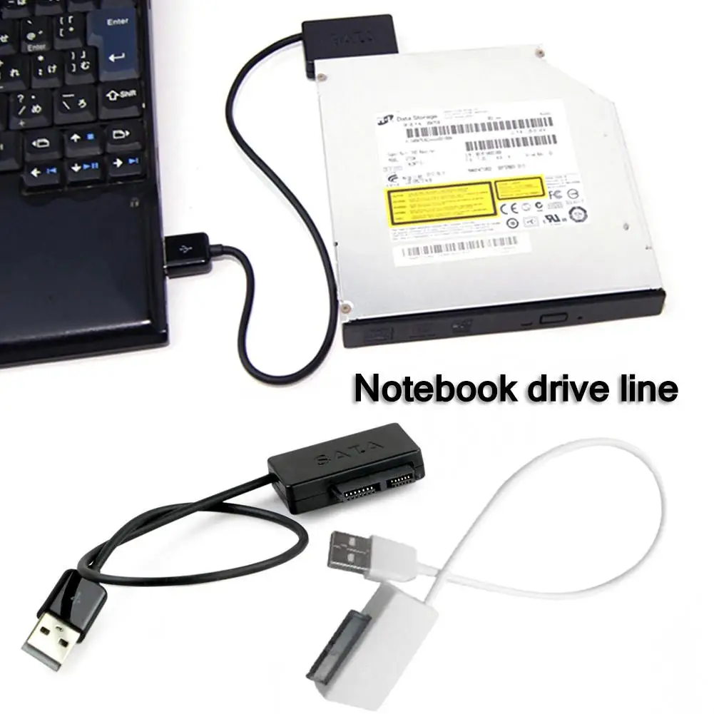 Кабель Sata для ноутбука адаптер SATA к USB 6P + 7P 2 0 кабель Cd rom 13 контактный