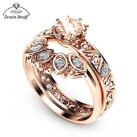 925 sterling silver ring exquisite new pair ring luxury ring rose gold ring two piece ring ladies jewlery for women