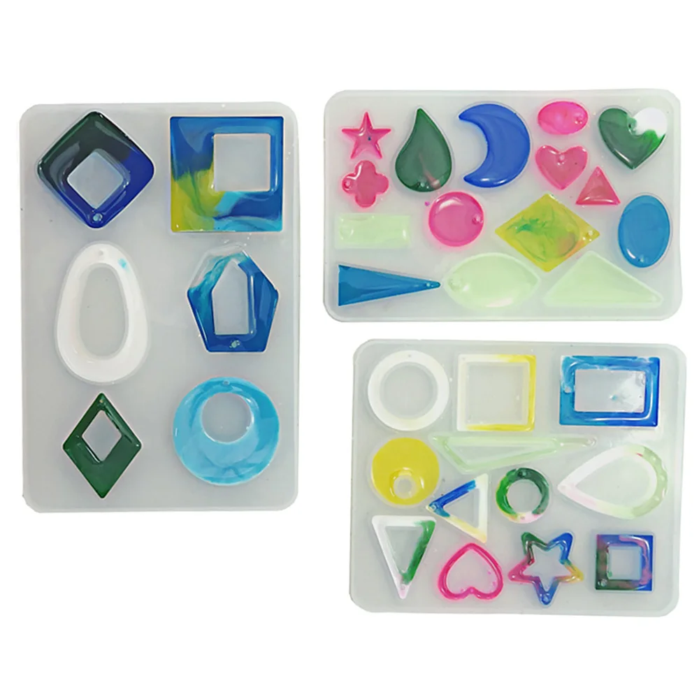 

Earring Epoxy Resin Molds Jewelry Silicone For DIY Earrings Pendant 1Pc Soft Household Products