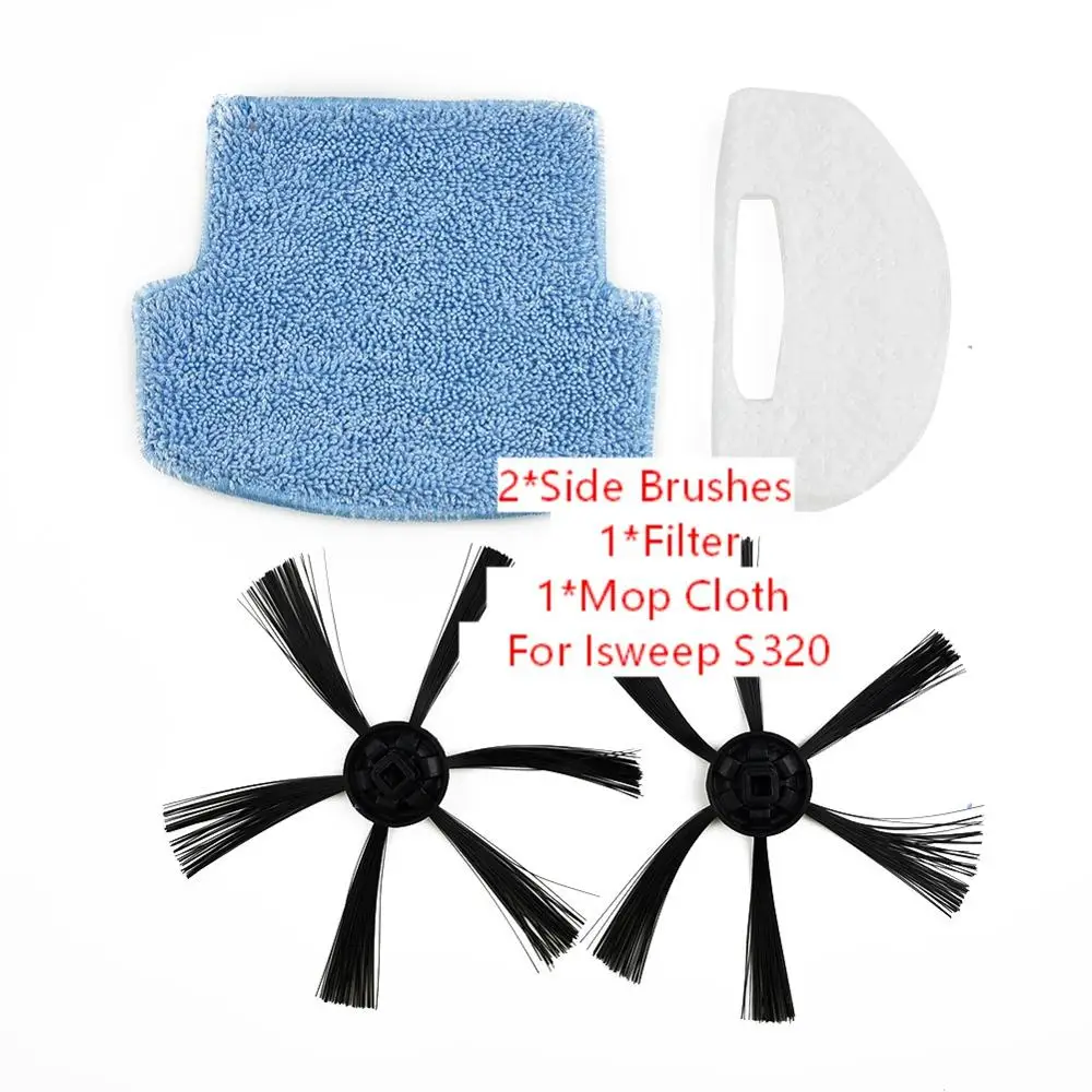 

2Pcs Side Brushes For Isweep S320 Vacuum Cleaner Parts Replacements Accessories Cleaning Brushes Household Cleaning in stock