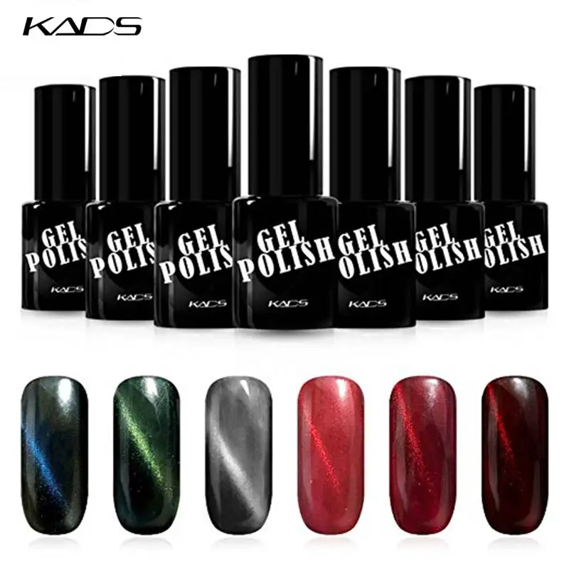 KADS 9,5 ml 6 шт./упак. Гель-лак для ногтей с эффектом «кошачий глаз» ногтей маникюрный набор солнцезащитные очки "кошачий глаз" гель УФ-светодиодный комплект Лаки лак для ногтей Long-последний маникюрный лак