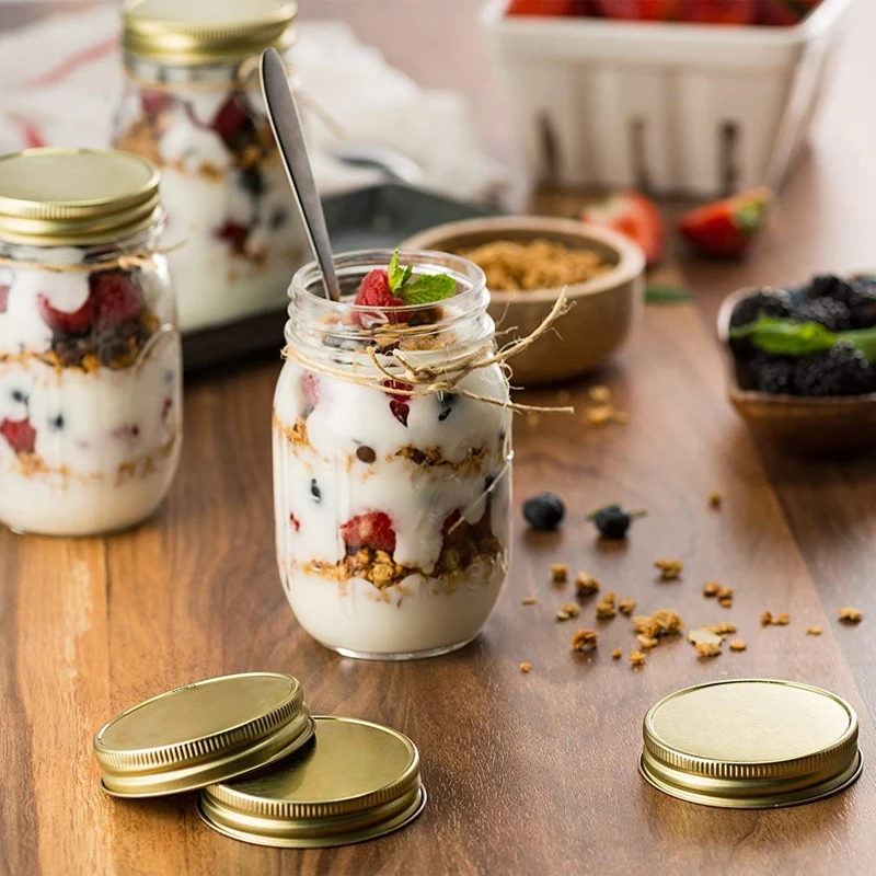 24 пачки Mason Jar крышки регулярные рот герметичность безопасный хранения Твердые