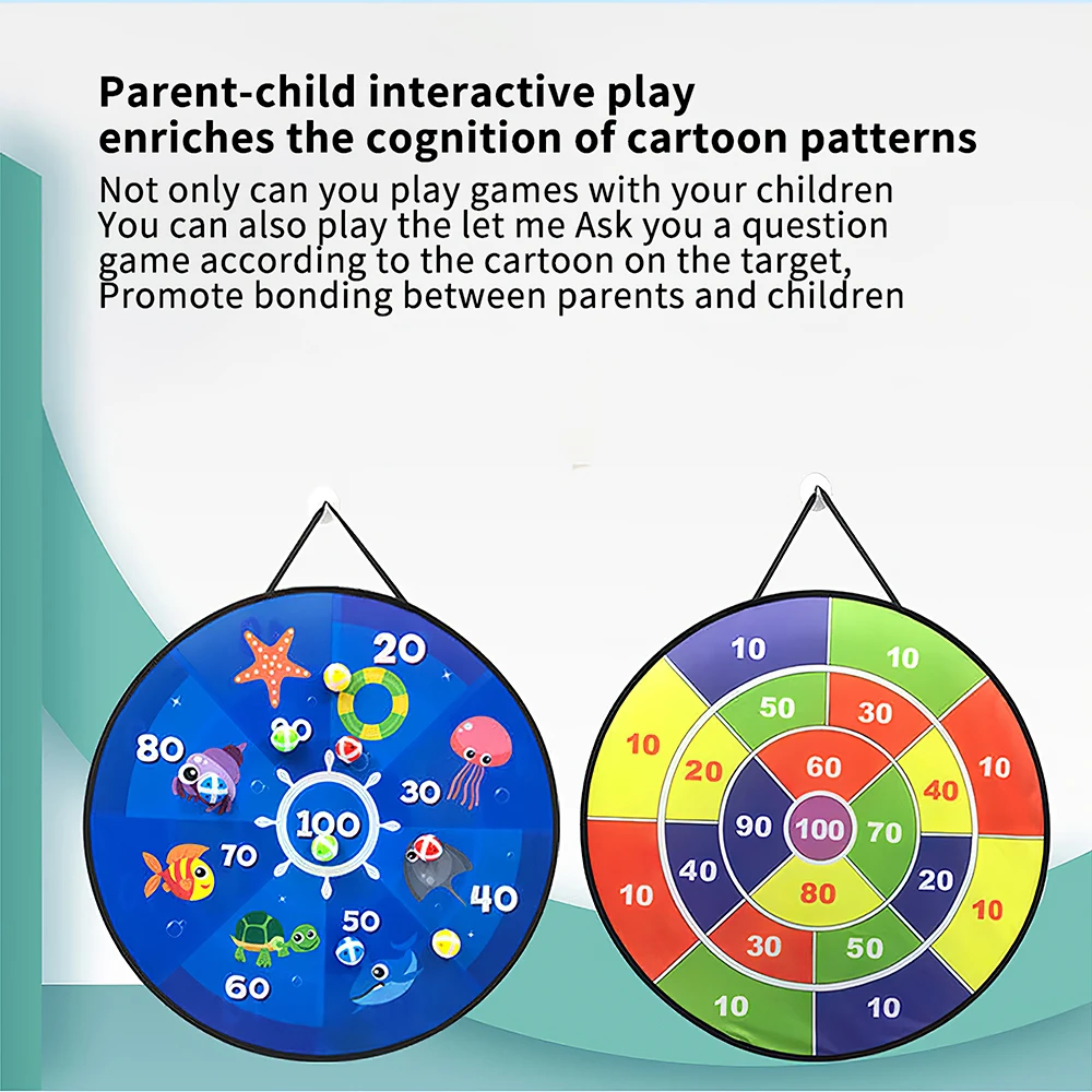 

Creative Dartboard Target Sticky Ball Game Baby Indoor Children Throw Ball Parent-Child Party Outdoor Sports Sucker Ball Toys