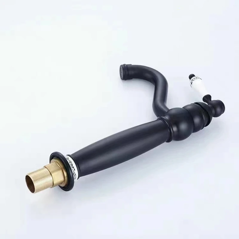 Смесители для раковины LIUYUE латунный хромированный/черный фарфоровый Высокий