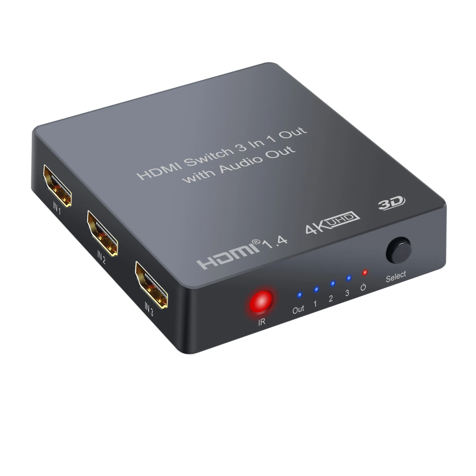 (Send from Russia) Prozor Audio Extractor Converter Analog Optical Toslink SPDIF Output 3 port HDMI Switch dac converter | Электроника