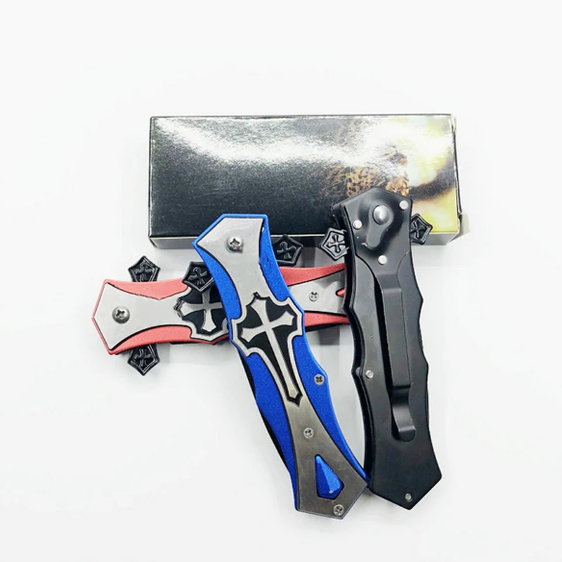 Stainless steel Handle folding hunting knife fast open camping pocket tactical knifes outdoor survival tool High quality | Инструменты