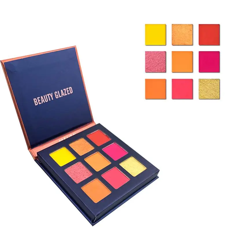 Beauty Glazed 9 цветов блестящие матовые тени для макияжа палитра мерцающие пигментные