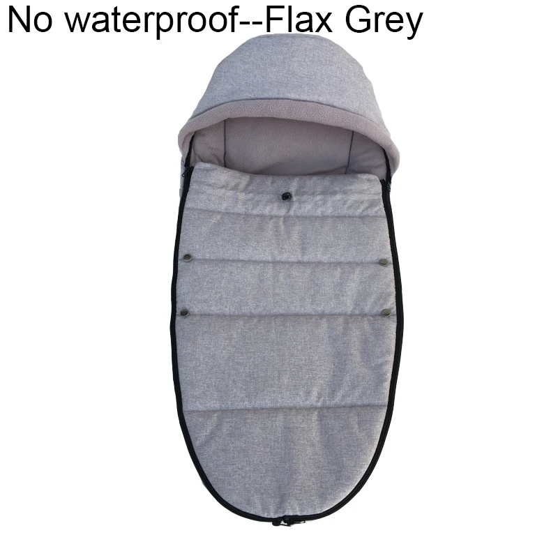 Flax Grey 1:1, зимние аксессуары для детской коляски, водонепроницаемые теплые носки-кокон для сна, зимние носки для Bugaboo Bee 3 и Bee 5 - Цвет: Flax Grey