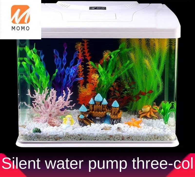 Стеклянный аквариум аквариумные принадлежности настольный мини-аквариум для