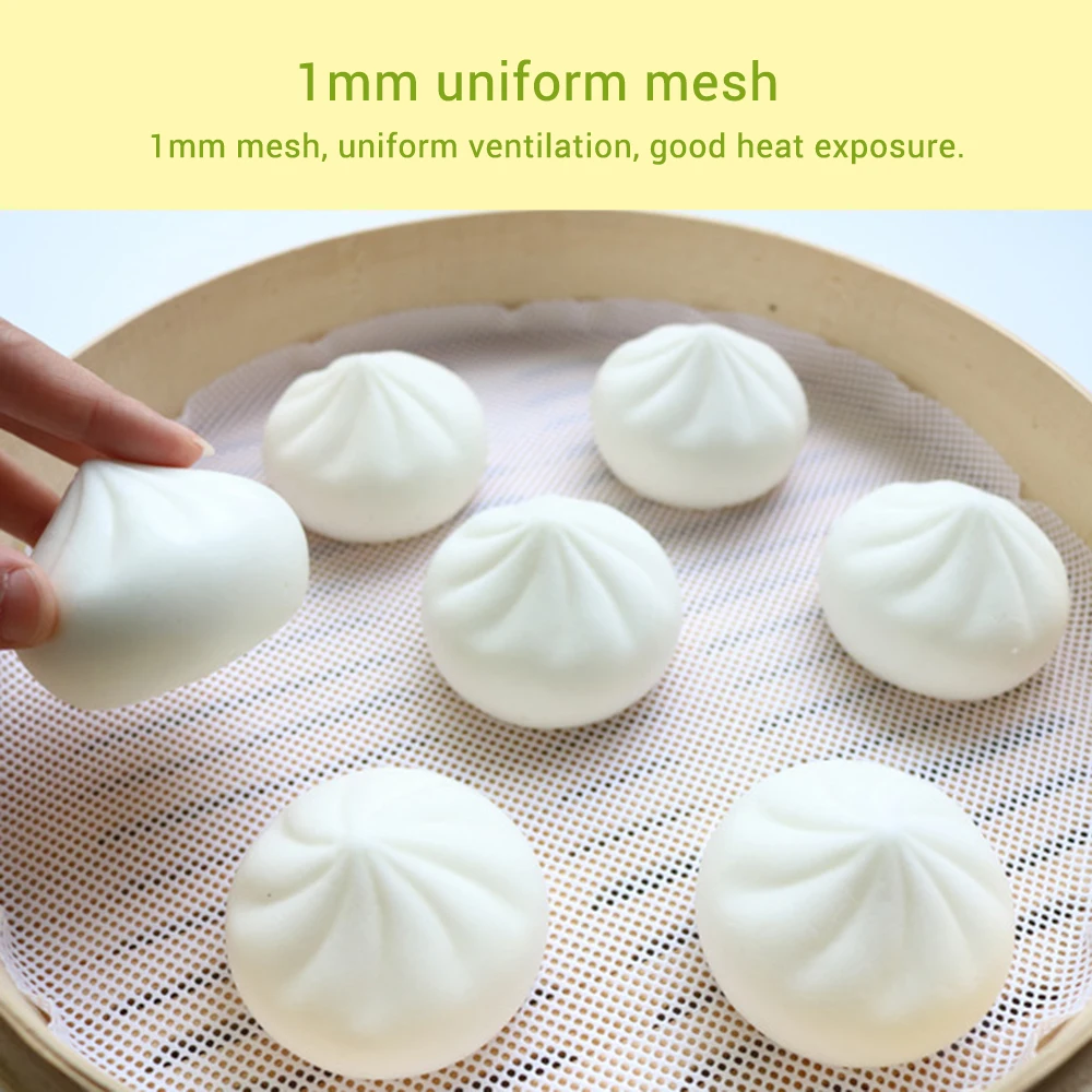 Силиконовая Пароварка с антипригарным покрытием круглый коврик для пельменей