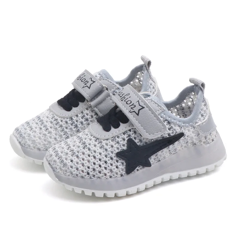 Детская светильник кой новинка 2019 летняя детская обувь дышащие кроссовки для