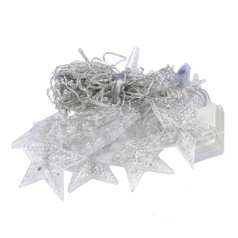 

Christmas String Light LED 11.5ft Fashion Star Curtain Light Window Fairy Light For Home Wedding Party Holiday Dec