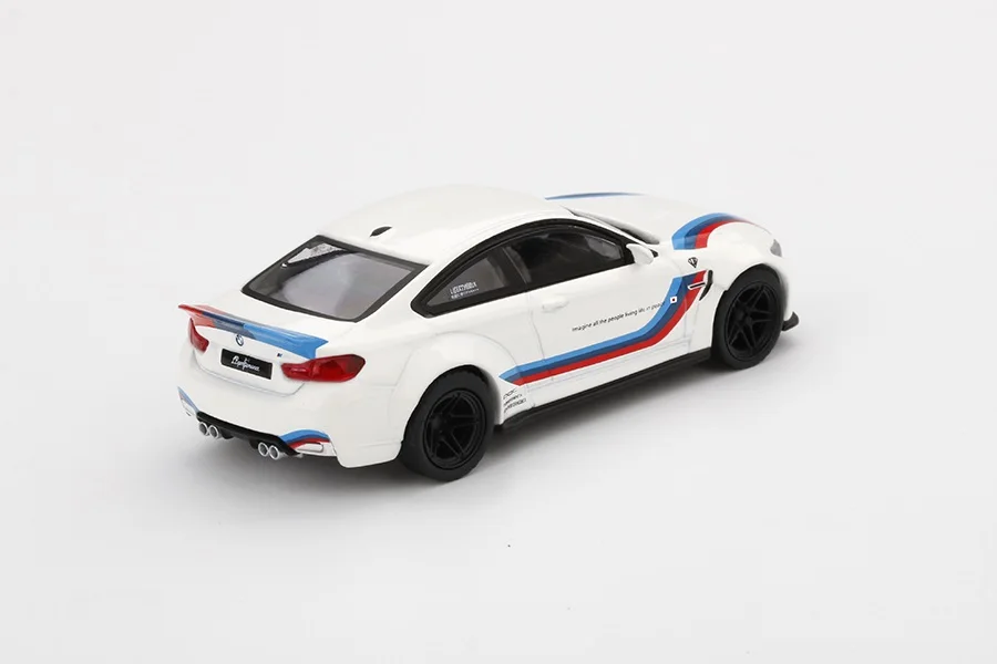 Мини GT 1:64 LBWK фунтов производительность M4 белый с принтом буквы м в