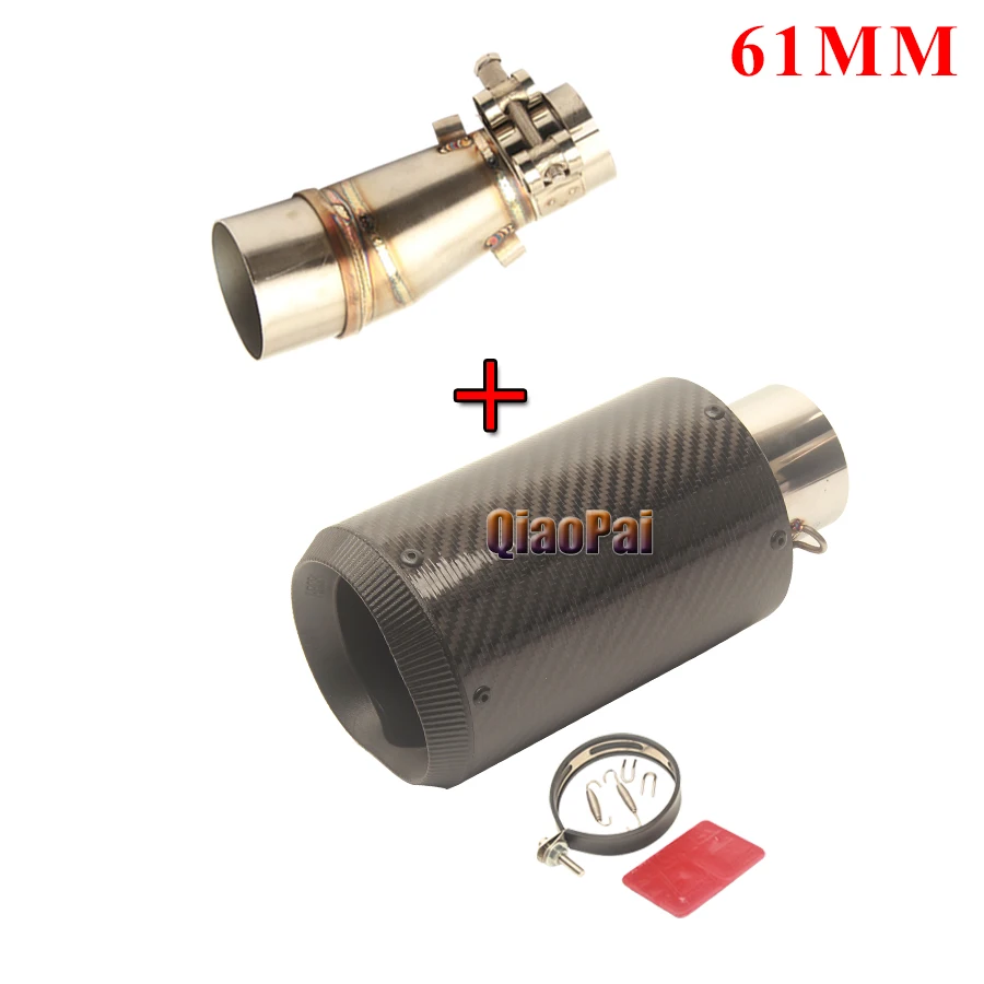 Выхлопная труба для мотоцикла 51 мм 61 выхлопной глушитель из нержавеющей стали