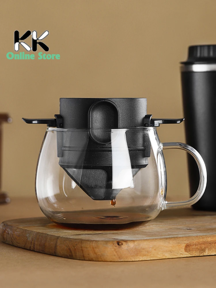 

Stainless Coffee Strainer Portable Coffee Funnel Espresso Reusable Travel Dripper Portafilter Kitchen Coffee Accessories Tools