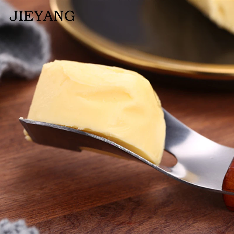 Нож для резки сыра с деревянной ручкой из дуба и бамбука твердая древесина четыре