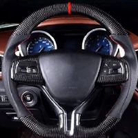 suitable for maserati ghibli levante quattropote carbon fiber sports steering wheel led racing steering wheel