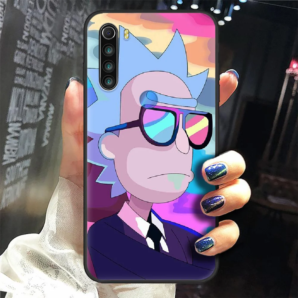 

Rick Or Morty ANIME Phone Case Cover Hull For XIAOMI Redmi 7a 8a S2 K20 NOTE 5 5a 6 7 8 8t 9 9s Pro Max black Coque Luxury Prime
