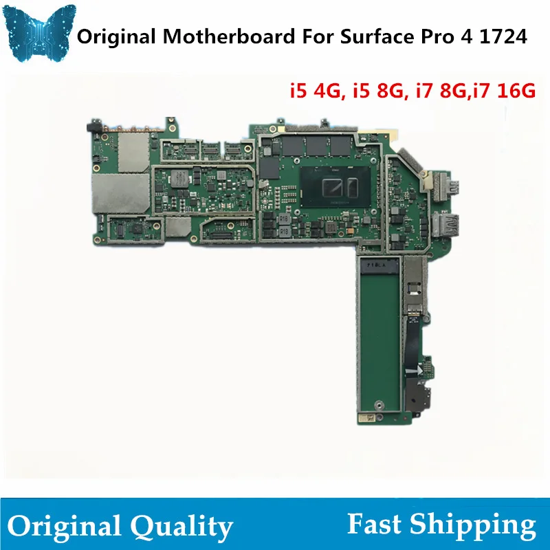 Оригинальная логическая плата для Microsoft Surface Pro 4 1724 основная X911788-008 i5 4G I7 16G 8G