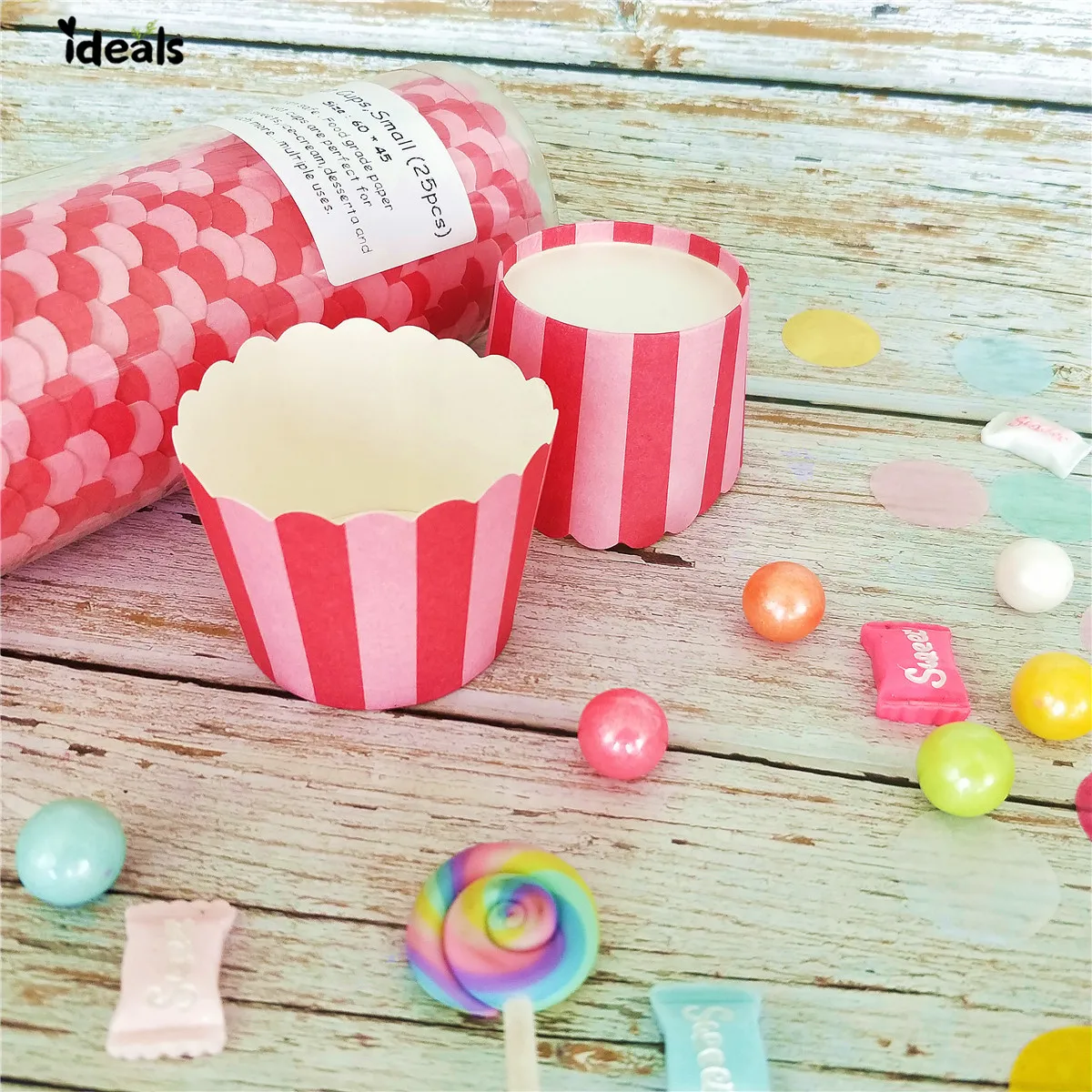 50 шт. больше темно и светильник розового цвета с полосками звездами Бумага